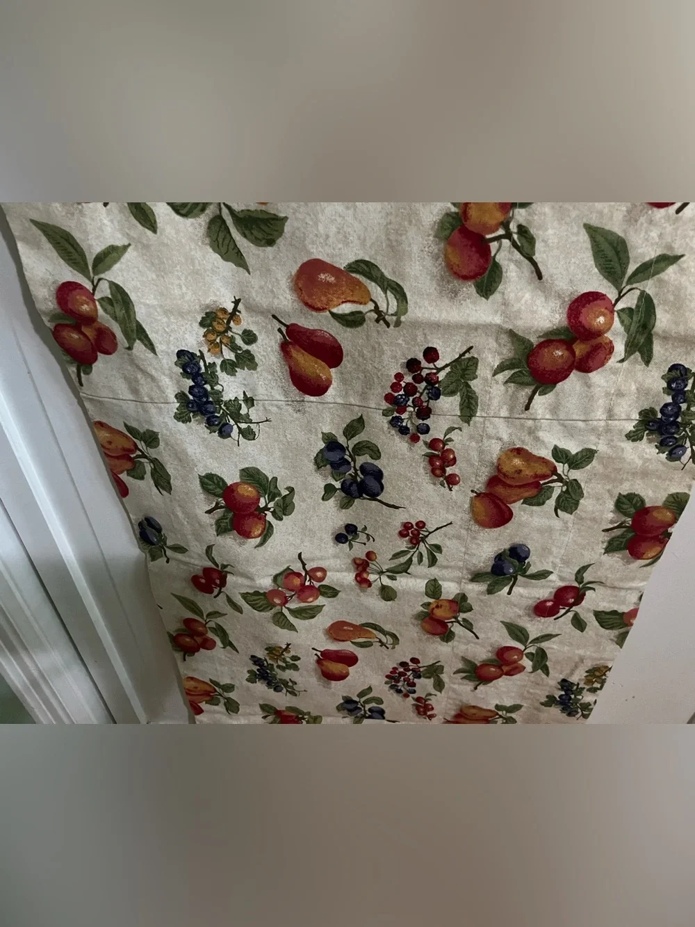 Set of 2 Longaberger fruit medley valances 73 x 18